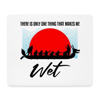 Dragon Boat Trainer for Chinese Boat Racing - Mouse Pad (horizontal) - white - Front