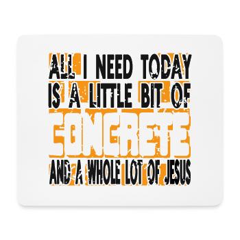 Betonbauer Design für Bauarbeiter und Baustelle - Mousepad (Querformat) - Weiß - Vorne