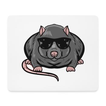 Ratte - Mousepad (Querformat) - Weiß - Vorne