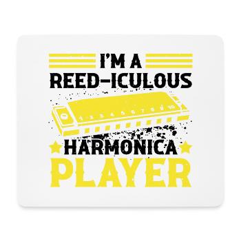 Französische Harfinisten und Harmonikaspieler - Mousepad (Querformat) - Weiß - Vorne