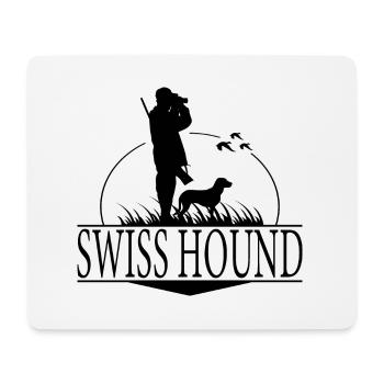 SWISS HOUND Jagdhunderasse Jäger Jagdhund Wilsigns - Mousepad (Querformat) - Weiß - Vorne
