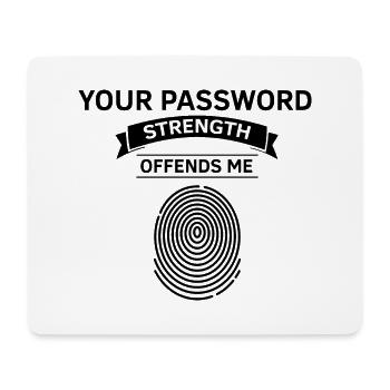 Cyber Security Design for IT Security and Hackers - Mouse Pad (horizontal) - white - Front