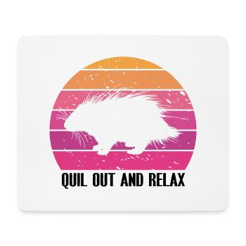 Stachelschwein Designs für Igel Stachelschwein Fan - Mousepad (Querformat) - Weiß - Vorne