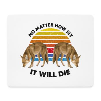 Coyote Design for Coyote Shreactors - Mouse Pad (horizontal) - white - Front