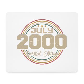 2000 Birthday July 2000 Gift July 2000 - Mouse Pad (horizontal) - white - Front