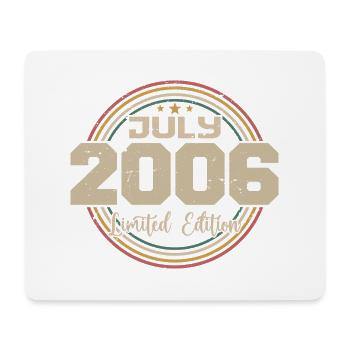2006 Birthday July 2006 Gift July 2006 - Mouse Pad (horizontal) - white - Front