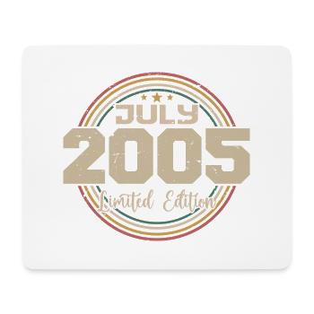 2005 Geburtstag Juli 2005 Geschenk Juli 2005 - Mousepad (Querformat) - Weiß - Vorne