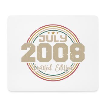 2008 Birthday July 2008 Gift July 2008 - Mouse Pad (horizontal) - white - Front