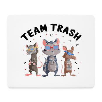 Sariga Design für Opossum und Waschbär - Mousepad (Querformat) - Weiß - Vorne