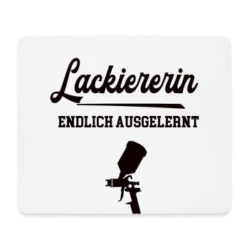 Lackiererin Ausbildung Bestanden Azubine Lehre - Mousepad (Querformat) - Weiß - Vorne