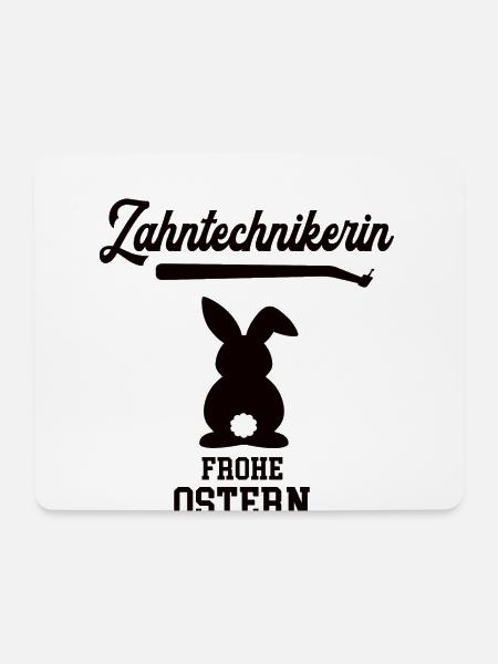 Zahntechnikerin Ostern Geschenk Zahnarzt Praxis - Mousepad (Querformat) - Weiß