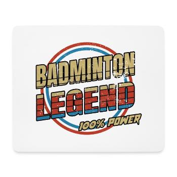 Badminton Legende - Mousepad (Querformat) - Weiß - Vorne