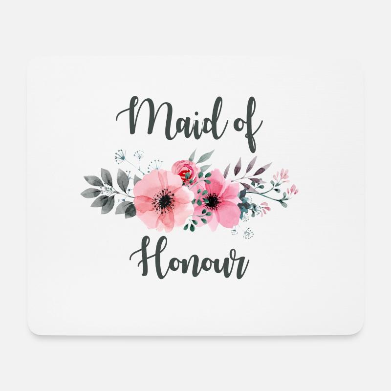 Trauzeugin. Hen Party. Brautjungfer. Hen do.Sale - Mousepad (Querformat) - Weiß