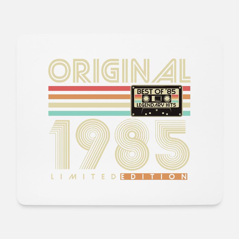 Original 1985 Jahrgang Vintage Geburtstag Retro - Mousepad (Querformat) - Weiß