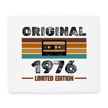 Original 1976 – Retro Kassette Limited Edition - Mousepad (Querformat) - Weiß - Vorne