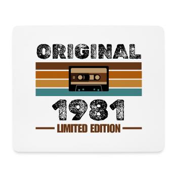 Original 1981 – Retro Cassette Limited Edition - Mouse Pad (horizontal) - white - Front