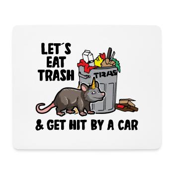 Possum design for opossum lovers and possum - Mouse Pad (horizontal) - white - Front