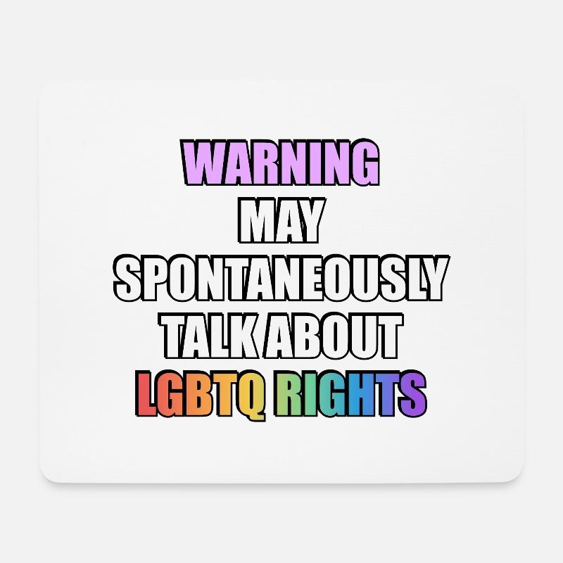 LGBTQ Rights T-Shirt - Mouse Pad (horizontal) - white