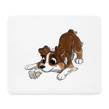 Der süßeste australische Schäferhund - Mousepad (Querformat) - Weiß - Vorne