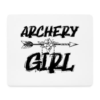 Bow and Arrow Archery Sport Archer S - Mouse Pad (horizontal) - white - Front
