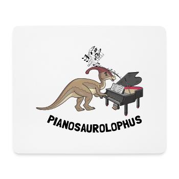 Parasaurolophus for dinosaurs and fosil hunters - Mouse Pad (horizontal) - white - Front