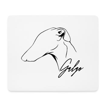 GALGO Profile Greyhound Dog Dog Wilsigns - Mouse Pad (horizontal) - white - Front