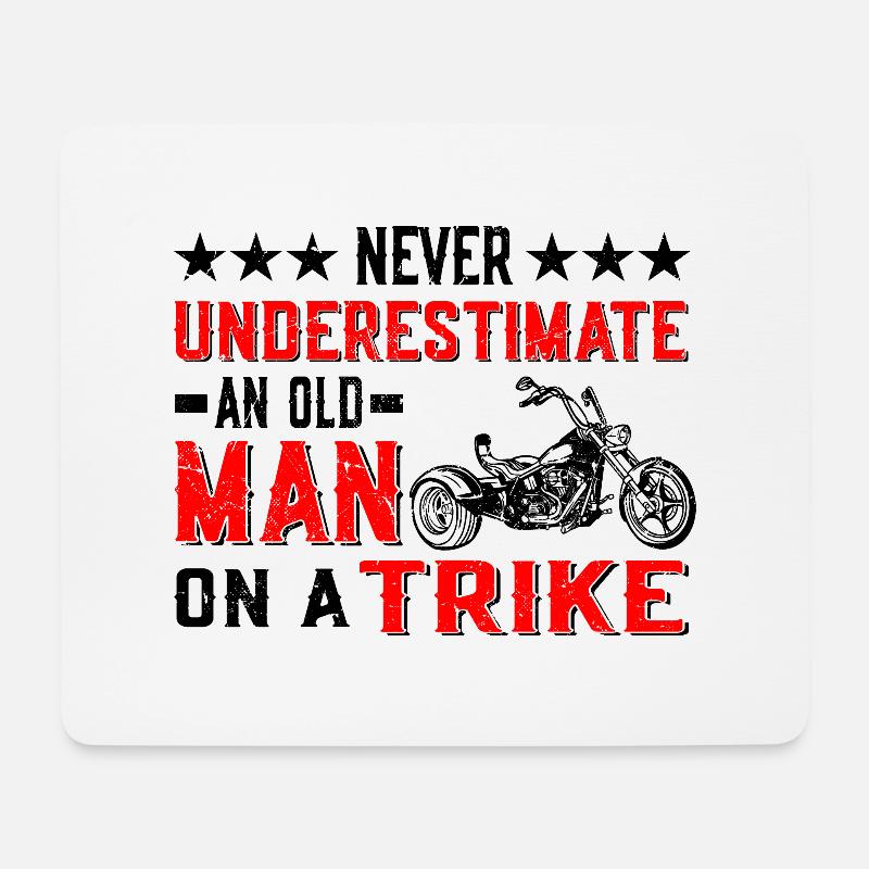 Trike - Mousepad (Querformat) - Weiß
