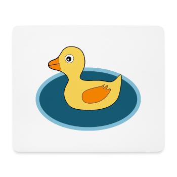 Kawaii Chibi Kawaii Duck Kawaii Caneton - Tapis de souris (format paysage) - blanc - Devant