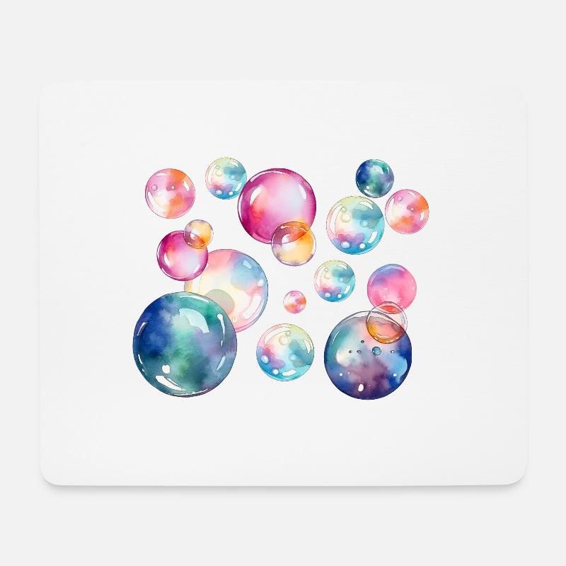 Bulles de rêve - Tapis de souris (format paysage) - blanc