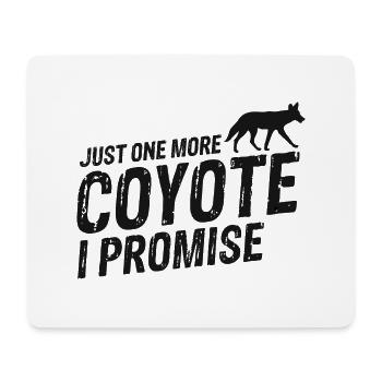 Kojotenjäger Design für Kojotenjagd - Mousepad (Querformat) - Weiß - Vorne