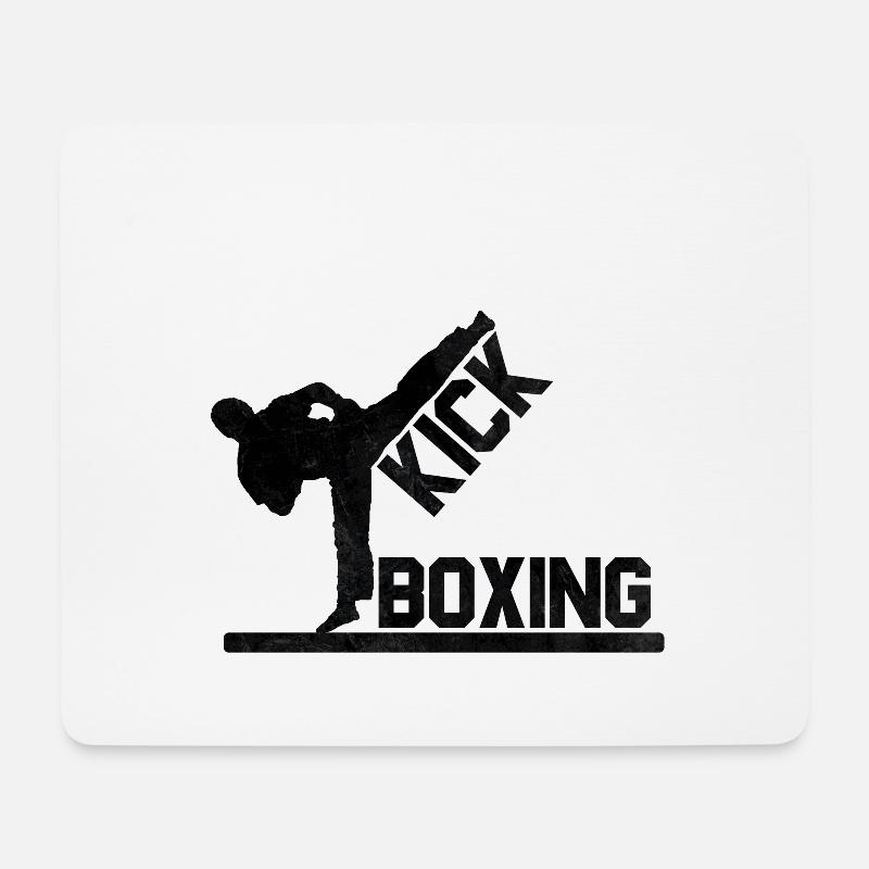 Kickboxer Kickboxing Gift - Mouse Pad (horizontal) - white
