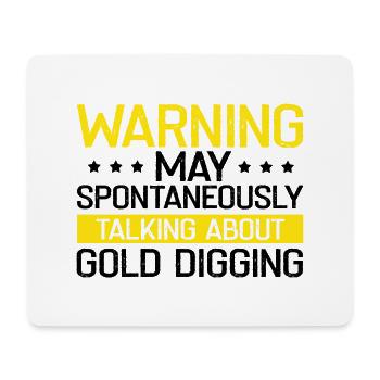Goldwaschen Goldsucher Goldschüfer Design - Mousepad (Querformat) - Weiß - Vorne