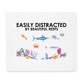 Reefs Ocean Sea Marine Biologist Diving Divers - Mouse Pad (horizontal) - white - Front