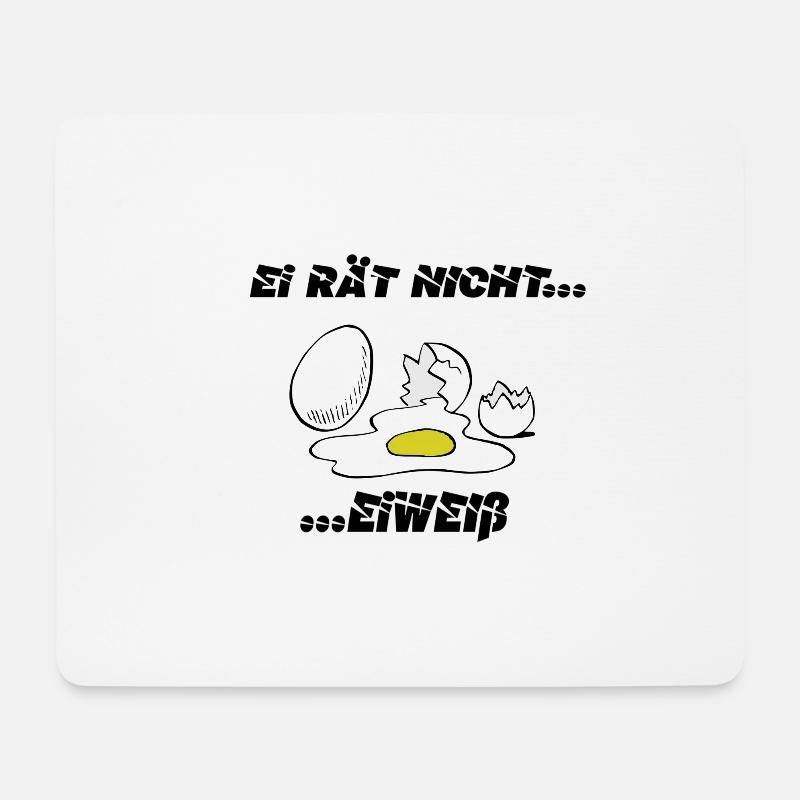 Eier - Mousepad (Querformat) - Weiß