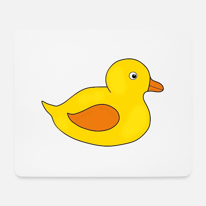 Kawaii Chibi Kawaii Ente Kawaii Entchen - Mousepad (Querformat) - Weiß