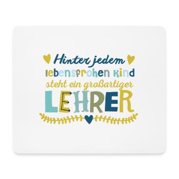 Grossartiger Lehrer - Mousepad (Querformat) - Weiß - Vorne