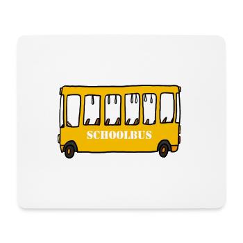 Schoolbus - Mouse Pad (horizontal) - white - Front