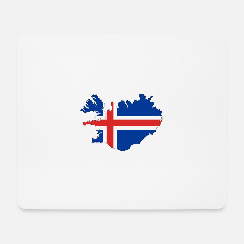 Island - Mousepad (Querformat) - Weiß