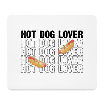 Hot Dog Wurst Liebe Hotdog Fast Food - Mousepad (Querformat) - Weiß - Vorne