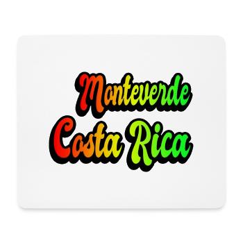 Monteverde Costa Rica rainbow design - Mouse Pad (horizontal) - white - Front