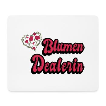 Blumen Dealerin - Mousepad (Querformat) - Weiß - Vorne