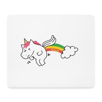 Exhale Unicorn Gifts. Be You Motivational.Unicorns - Mouse Pad (horizontal) - white - Front