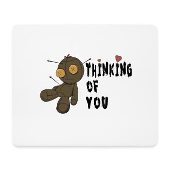 Thinking of you - Mousepad (Querformat) - Weiß - Vorne