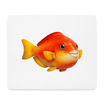 Fiery Goldfish Pop Art - Mouse Pad (horizontal) - white - Front