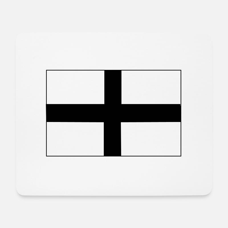 Bretonische Flagge - Mousepad (Querformat) - Weiß