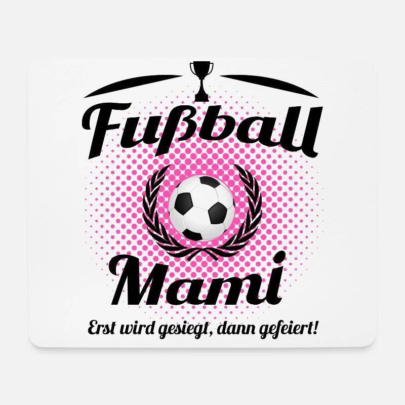 Fußball Mama Fußball Mutti Fussball Mami - Mousepad (Querformat) - Weiß