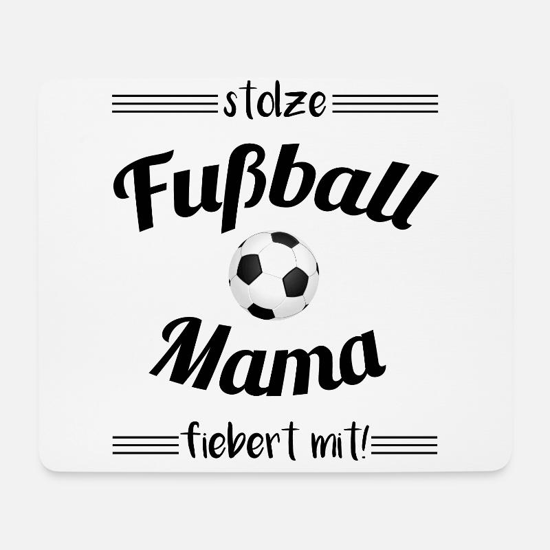 Fußball Mama Fußball Mutti Fussball Mami - Mousepad (Querformat) - Weiß