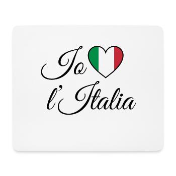 Io amo l'Italia I love Italy I love Italy - Mouse Pad (horizontal) - white - Front