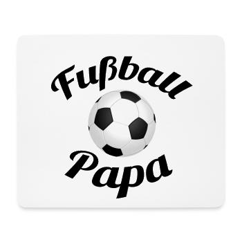 Fußball Papa Fußball Papi Fussball Vater - Mousepad (Querformat) - Weiß - Vorne