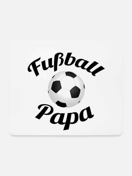 Fußball Papa Fußball Papi Fussball Vater - Mousepad (Querformat) - Weiß